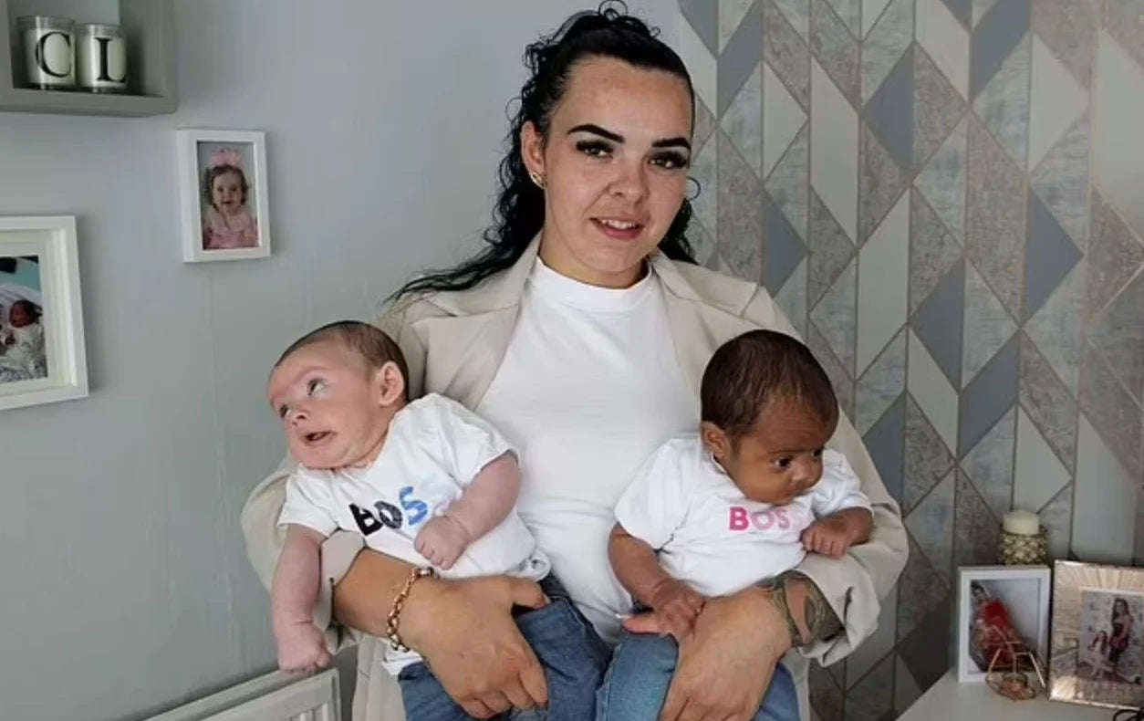 England: she gives birth to twins with different skin colors