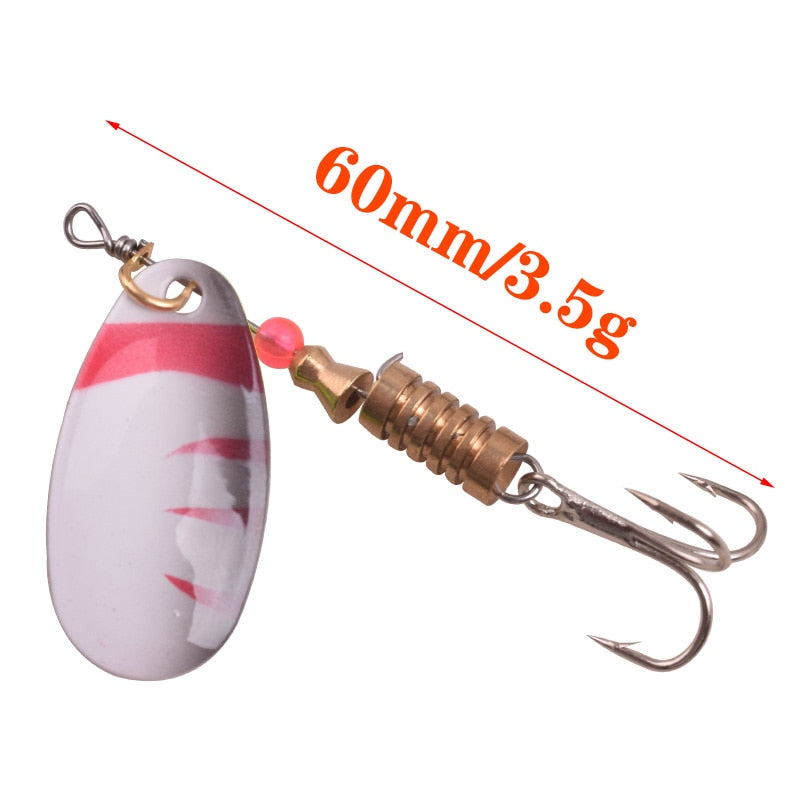 FISHING LURES WITH METAL SPINNER SPOON