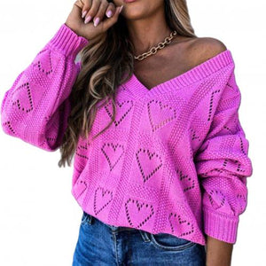 HOLLOW KNIT SWEATER LOVE CUSHIONS