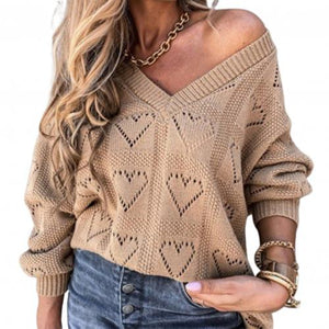 HOLLOW KNIT SWEATER LOVE CUSHIONS