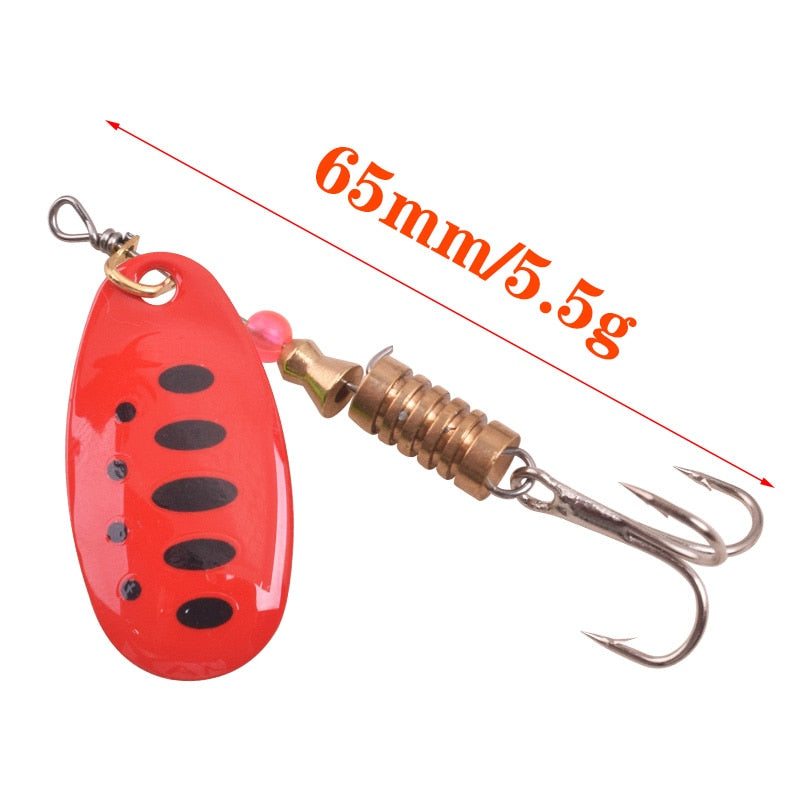 FISHING LURES WITH METAL SPINNER SPOON