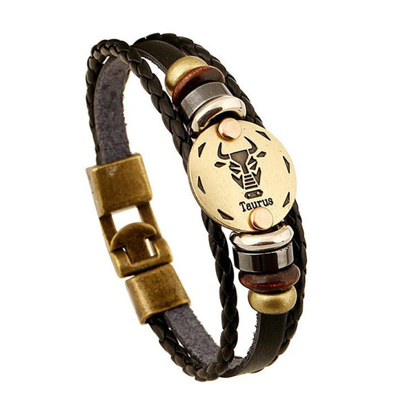 12 CONSTELLATIONS LEATHER STRAP 