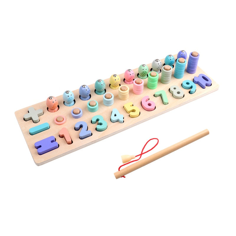 FISHING GAME WITH NUMBERS AND MACAROONS