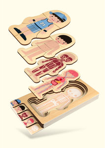 WOODEN BODY STRUCTURE PUZZLE 