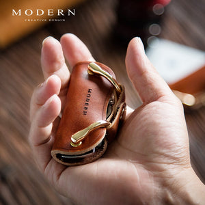 SMART LEATHER KEY RING