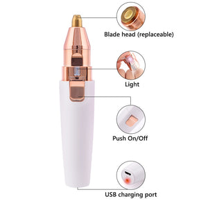RECHARGEABLE ELECTRIC EYEBROW TRIMMER 